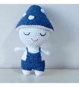 Amigurumi Örgü Oyuncak Mantar (Beyaz)