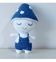 Amigurumi Örgü Oyuncak Mantar (Beyaz)