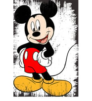Mickey Mouse Tasarımlı Ahşap Poster