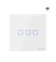 SONOFF T0-EU-3C Akıllı Dokunmatik Duvar Anahtarı 3 Kanallı
