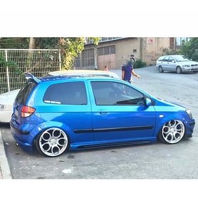 Hyundai Getz Yan Marşpiyel Seti Plastik Mat Siyah
