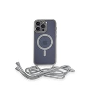 Newface Apple iPhone 13 Pro Kılıf Divo Lazer Askılı Magsafe Kapak - Gümüş