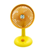 bigmate Mini Masa Fanı Taşınabilir Serinletici Şarjlı Vantilatör 3 Kademeli Hız Ayarı YM88160 (Sarı)