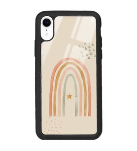 iPhone XR Suluboya Art Tasarımlı Glossy Telefon Kılıfı