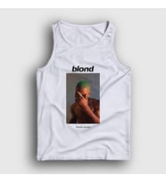 Presmono Unisex Beyaz Blond Müzik Frank Ocean Atlet 507098tt