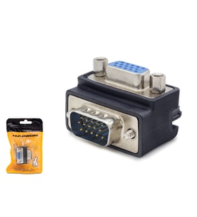 Vga Erkek Dişi 90 Derece Açili Adaptör - Siyah HDX5045
