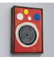 Çerçeveli Alexander Calder - Eşmerkezli Bulutsu Tablo - Concentric Nebula (Siyah)