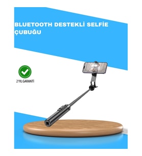 Uzaktan Kumandalı Bluetooth Selfie Çubuğu– Işıklı, 130 cm Ayarlanabilir