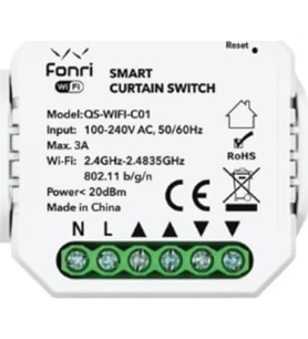 Fonri Wf3-El3-0201-11 Wıfı Kablosuz Cp03 Akıllı Perde Panjur Anahtar