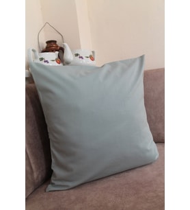 İndigo Premium %100 Pamuklu Fermuarsız Kırlent Kılıfı 43x43cm