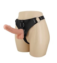 MorGece 18 cm Belden Bağlamalı Gerçekçi Strap-On