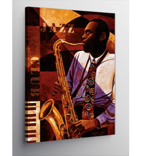 Kanvas Tablo Jazz Temalı