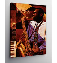 Kanvas Tablo Jazz Temalı