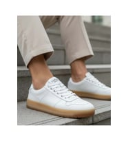 Lufian 111230257 Omar Sneaker Erkek Deri Ayakkabı (Beyaz)