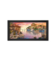 Manzara Temalı Kanvas Tablo 50 x 70 cm Siyah Çerçeve