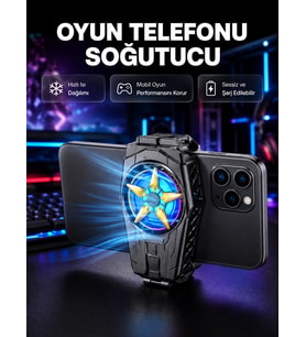 Taşınabilir Şarjlı Telefon Soğutucu – Sessiz Fan Motoru ile Yüksek Performans Koruma