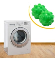 BUFFER® 2'li Çamaşır Kurutma Makinası Kurutma Topu Koku Giderici Nem Alıcı (Beyaz)
