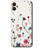Galaxy A05 Kılıf HD Desen Baskılı Kılıf - Mat Çiçek