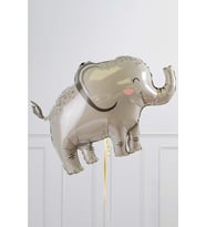 Gri Fil Şekilli Folyo Balon Fil Balon 90cm (Çok Renkli)