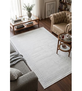 AGAH KF433 GRİ-MAVİ ÇİZGİ BORDÜRLÜ