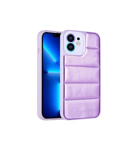 Apple iPhone 12 Uyumlu Kılıf Kamera Korumalı Airbagli Renkli Zore Seksek Kapak (Mor)