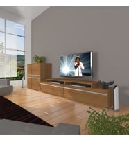 Decoraktiv Ekoflex On Mdf Tv Ünitesi Tv Sehpası - Naturel Ceviz