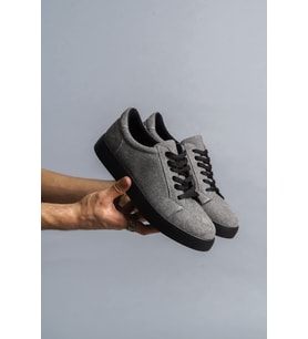 Kuback Ortapedik Taban Deri Günlük Ayakkabı Sneaker KB165 (Gri)