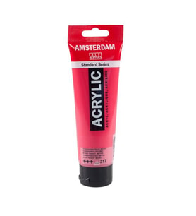 Talens Amsterdam Akrilik Boya 120 ml. 317 Transparent Red Medium 