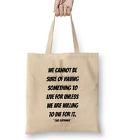 Che Guevara Quotes Gift - Vintage Retro Rainbow Style Bez Çanta Uzun Saplı