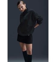 Nike Phoenix Fleece Oversized Polar Sweatshirt Kadın Oversize Polar Sweatshirt Siyah