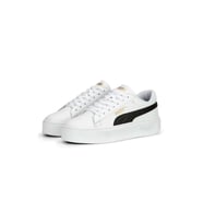 Puma 390758-04 Smash Platform V3 Beyaz Kadın Sneaker Spor Ayakkabı (Beyaz-Siyah)