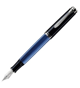 Pelikan Souveraen M805 Black Blue Silver Dolma Kalem