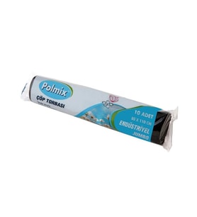 Omnipazar Polmix End Jumbo Boy Çöp Poşeti 80x110 cm 20 Rulo 200 Ad 8 Kg Siyah