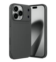 Apple iPhone 17 Pro Kılıf Karbon Silikon Case Kapak (Gri)