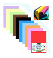 Fon Kartonu 10 Lu 50x70 Cm 1 Paket Arlantis 10 Renk Fon Kartonu 50*70 1 Paket (Çok Renkli)