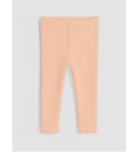 LCW baby Pembe Beli Lastikli Kız Bebek Tayt