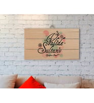 BK Gift Kişiye Özel Valide Sultan Tasarımlı Otantik Ahşap Palet Tablo-3