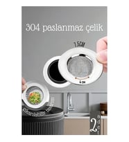 Lavabo Süzgeci - 7.5 Cm Çap 2 Li̇ Set Gider Sügeci Lavabo Süzgeci 721976