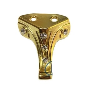 Moda Taşlı Ahşap, Mdf, Sunta Sandık Ayağı, Kutu Ayak 3,5 Cm - Sarı