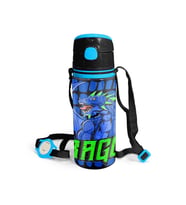 Coral High Kids Siyah Saks Ejderha Desenli Pipetli Alüminyum Matara 600 ml 11942