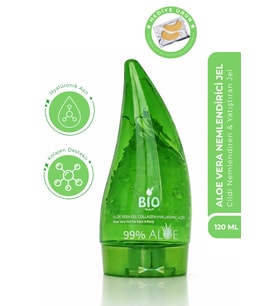 Bio Asia Aloe Vera Kolajen Jel 120 ml, Hyalüronik Asit, Yoğun Nemlendirme