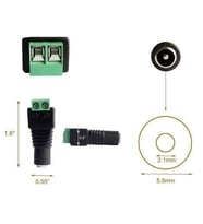 Klemens Girişli Dişi DC Barrel Jack 2,1mm IC254D