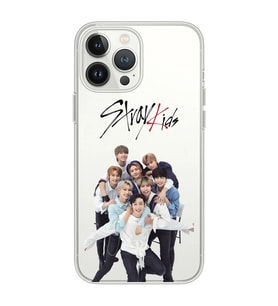 Iphone 15 Pro Uyumlu Stray Kids Tasarımlı Şeffaf Telefon Kılıfı