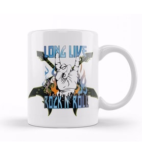 Long Live Rock N' Roll 05 Kupa Bardak Porselen