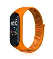 Xiaomi Mi Band 5 Uyumlu Kordon Hasır Örgü Cırt Cırtlı Terletmeyen Zore KRD-03 Kumaş Kayış