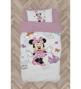 MEKTA HOME BEBEK VE ÇOCUK ODASI Minnie Mause Küçük Figür Desenli Nevresim Takımı