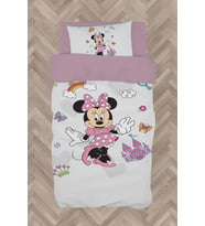 MEKTA HOME BEBEK VE ÇOCUK ODASI Minnie Mause Küçük Figür Desenli Nevresim Takımı
