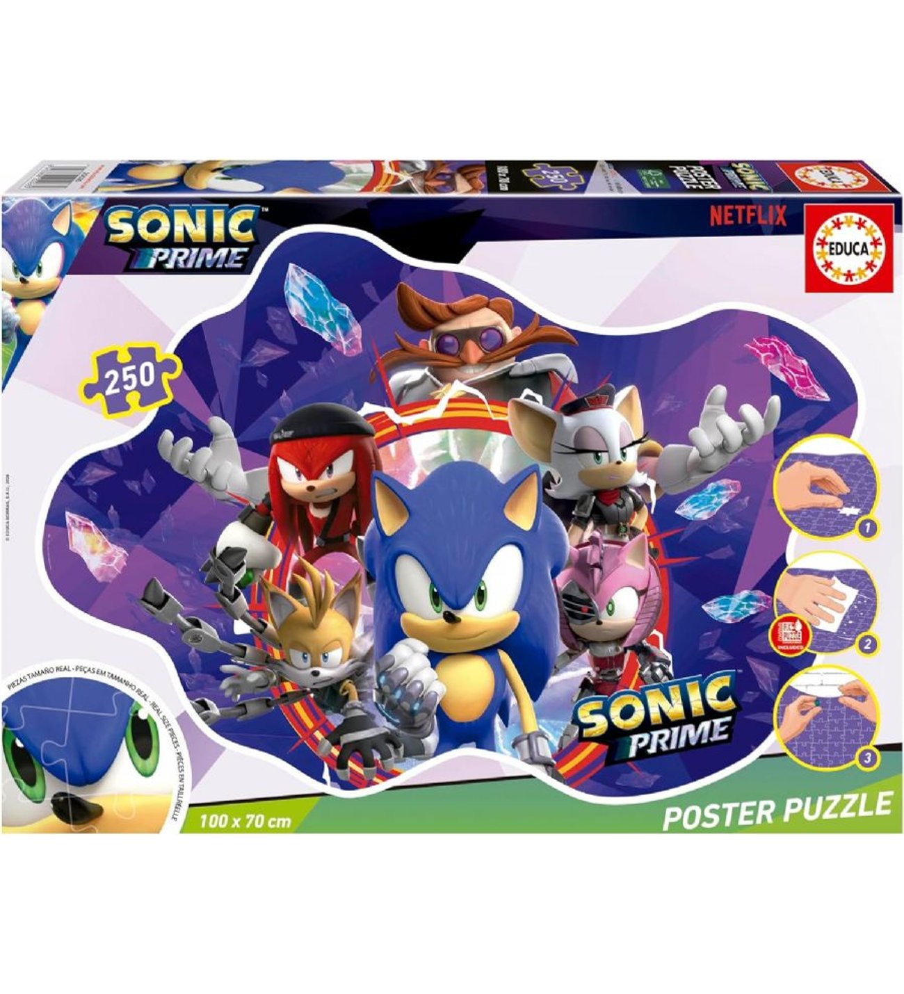Educa 250 Parça Sonic Prime Maxi XL Poster Yapboz - 8-11 Yaş