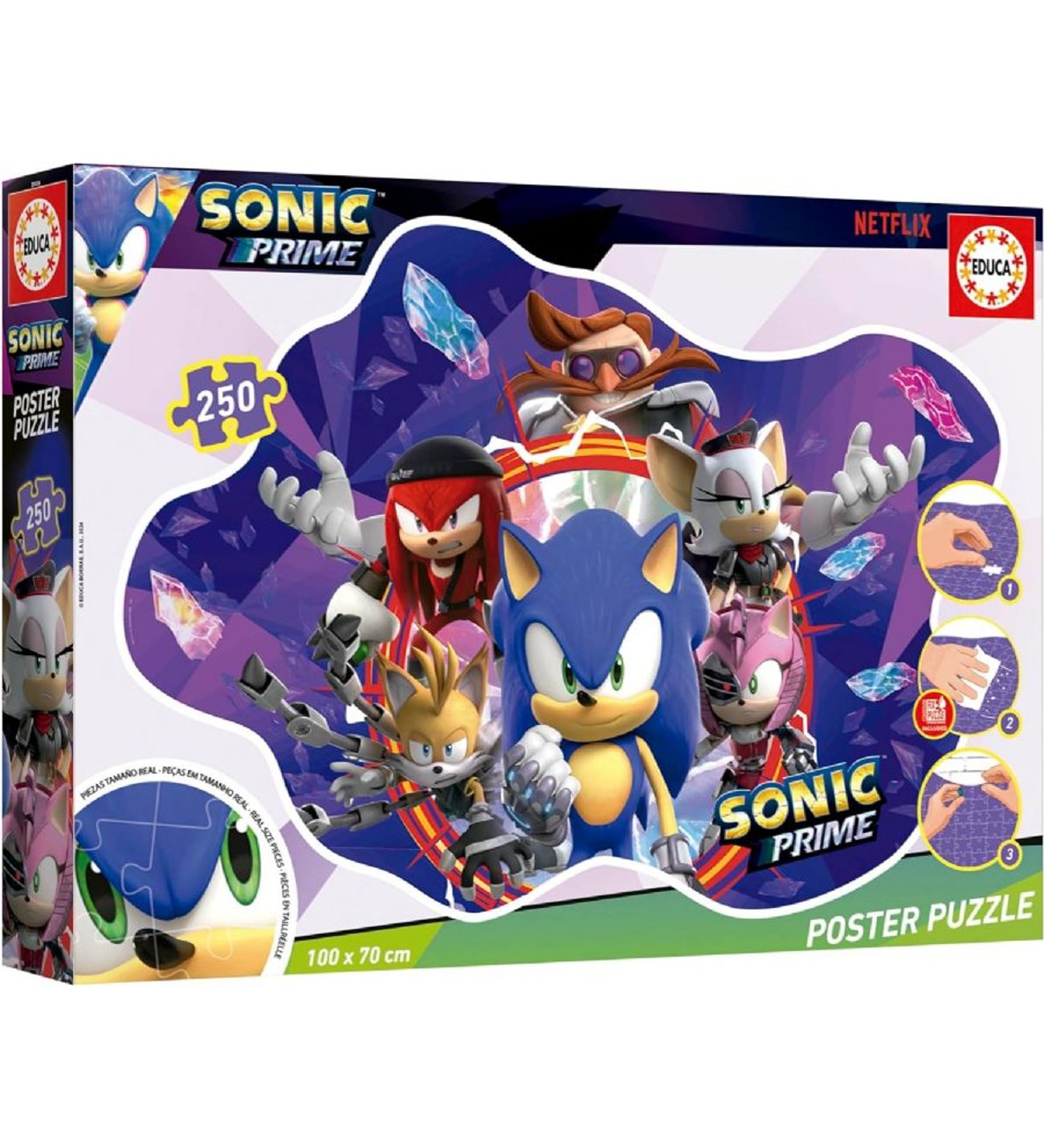 Educa 250 Parça Sonic Prime Maxi XL Poster Yapboz - 8-11 Yaş