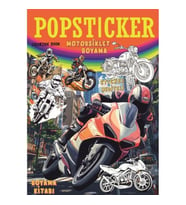LAMA TOYS POPSTICKER MOTORSİKLET STICKERLI BOYAMA KİTABI 16 SAYFA
